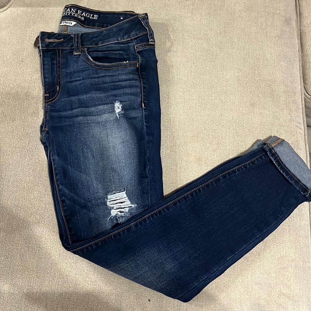 American eagle mid rise skinny jeans